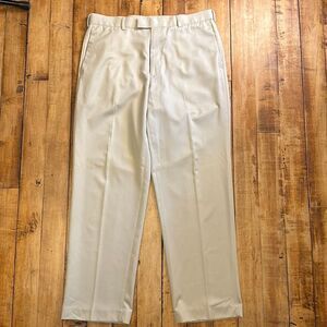 Perry Ellis Portfolio Mens size 36 x 32 Tan Formal Trousers Office Wedding dress